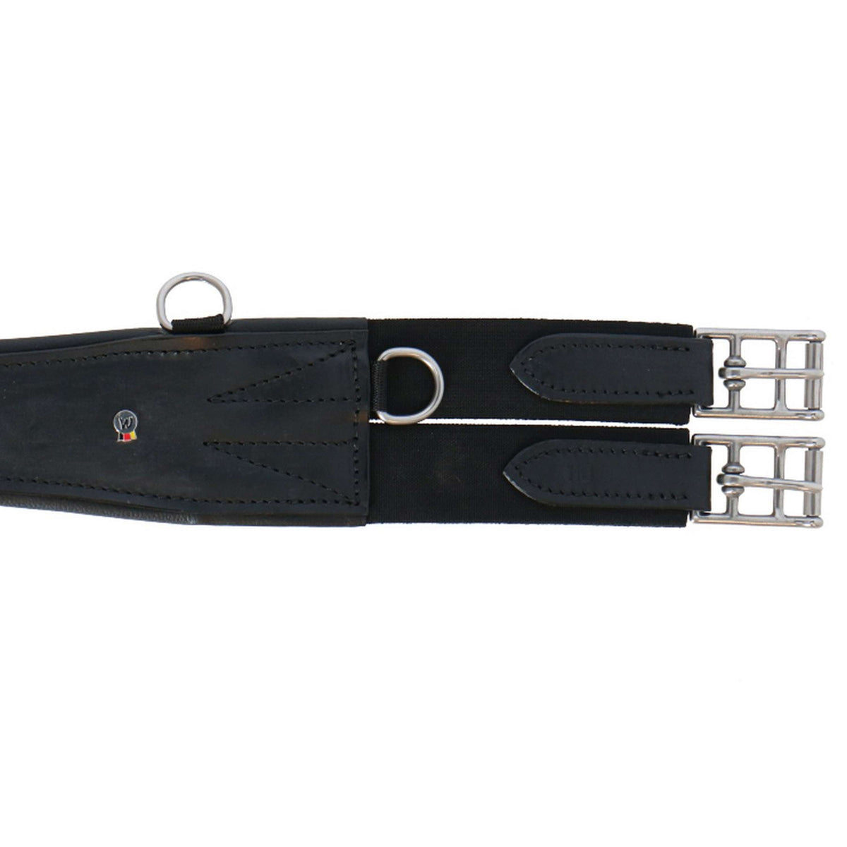 Waldhausen Cincha de Cuero con Anillo Negro