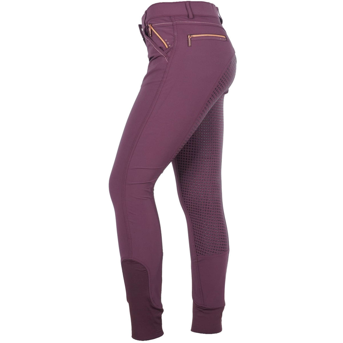 Harry's Horse Pantalón de Equitación Denici Cavalli Maroon Full Grip Bordeaux