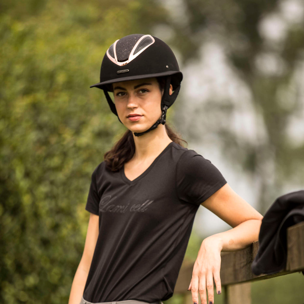 Lami-Cell Casco Artemis Negro/Oro Rosa