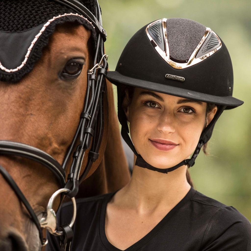 Lami-Cell Casco Artemis Negro/Oro Rosa