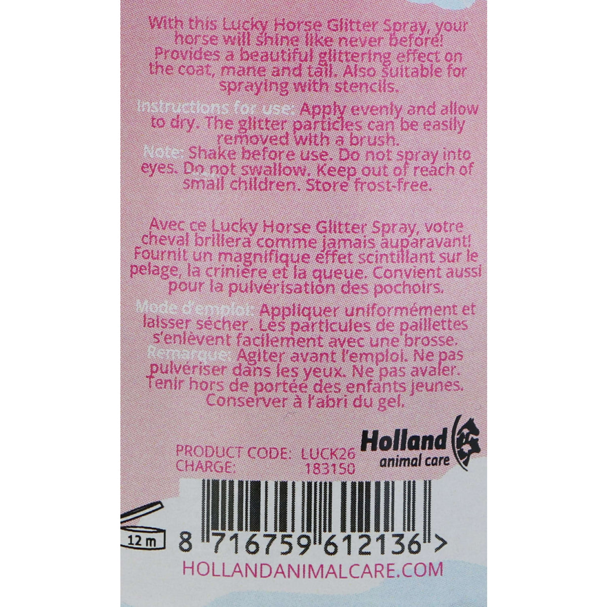 Lucky Horse Spray de Purpurina Unicorn Turquesa