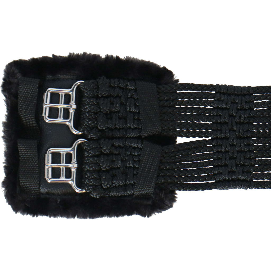 Stübben Cinturón de Cordón con Hebillas de Acero Inoxidable Acolchadas Negro