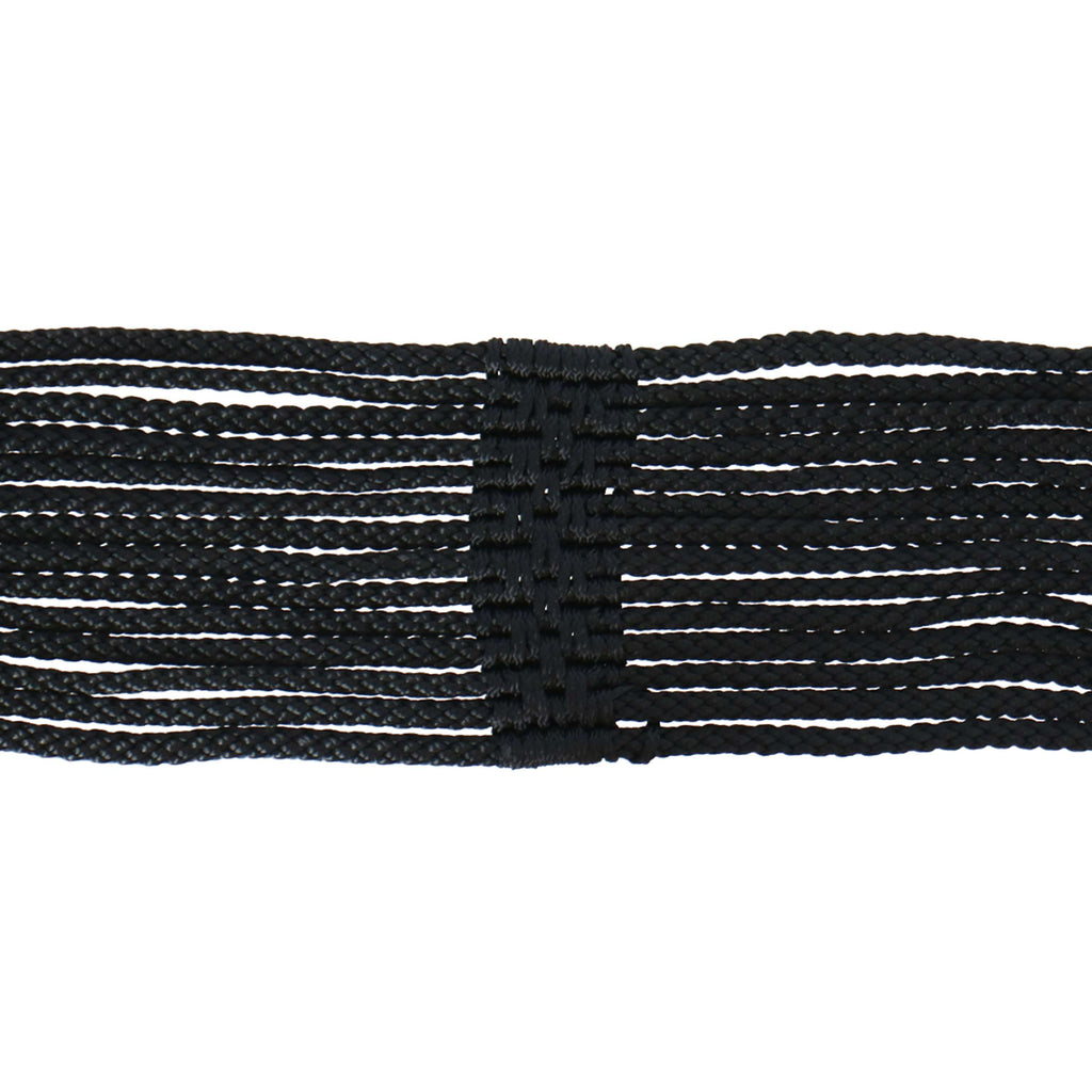Stübben Cinturón de Cordón con Hebillas de Acero Inoxidable Acolchadas Negro