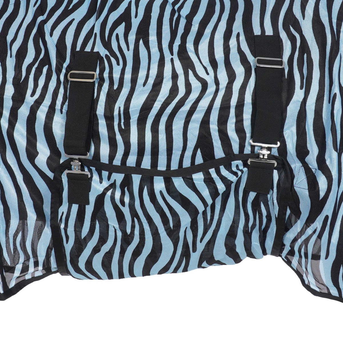 HKM Manta Antimoscas Zebra con cuello Aqua/Negro