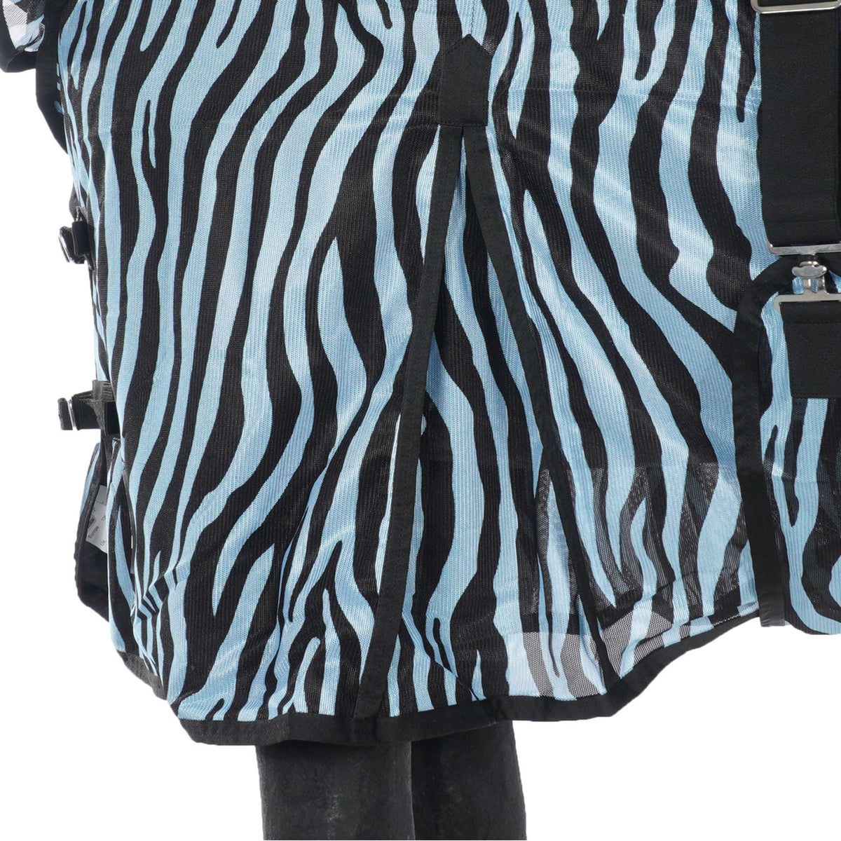 HKM Manta Antimoscas Zebra con cuello Aqua/Negro