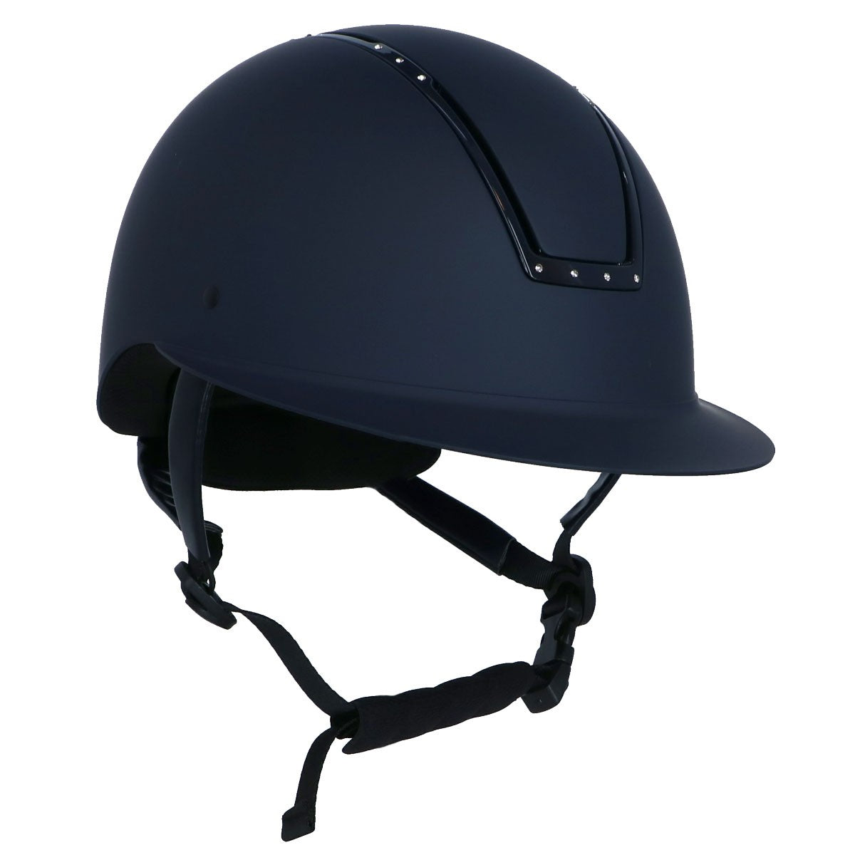 HKM Casco Lady Shield Diamond Azul oscuro