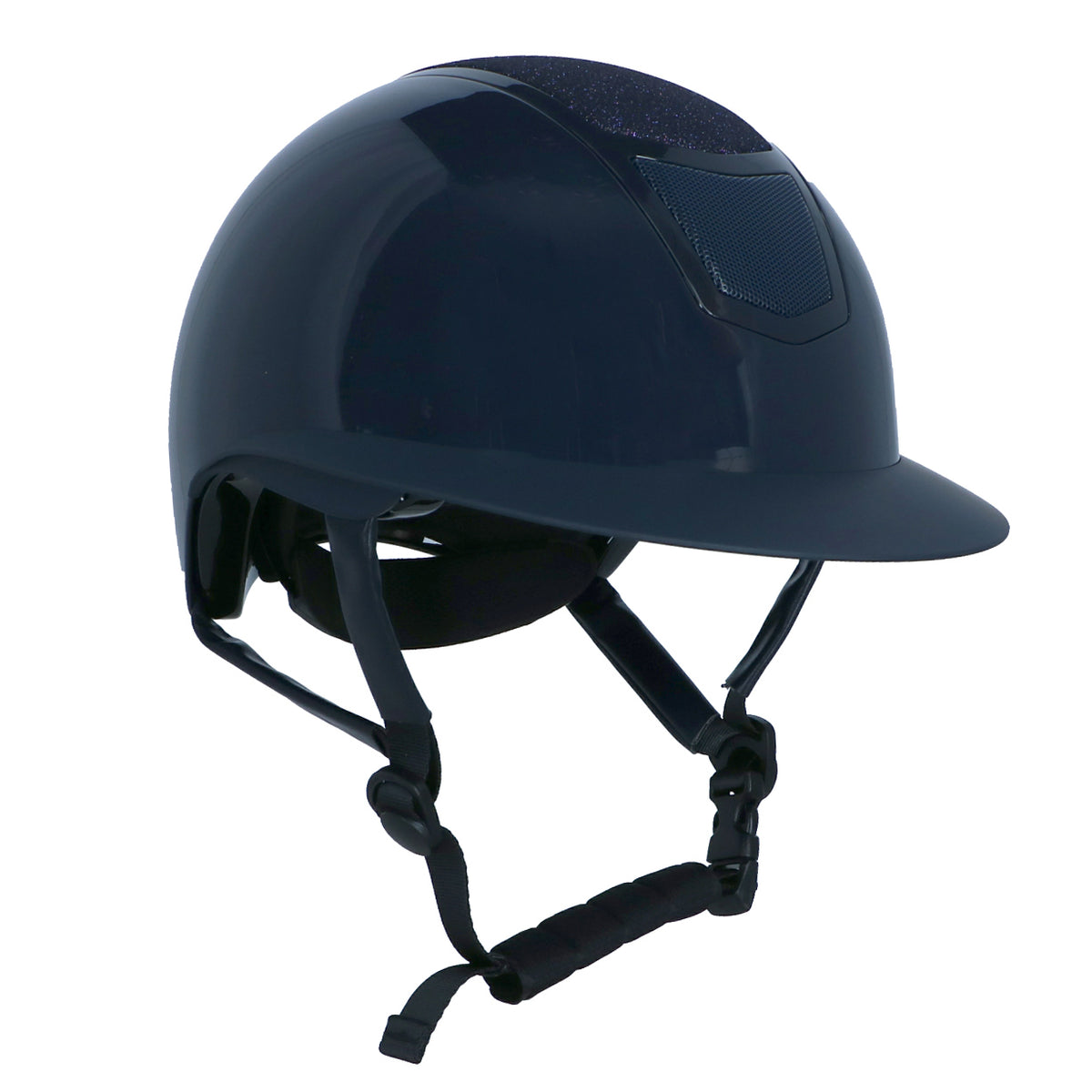 HKM Casco Shiny Diamond Azul oscuro