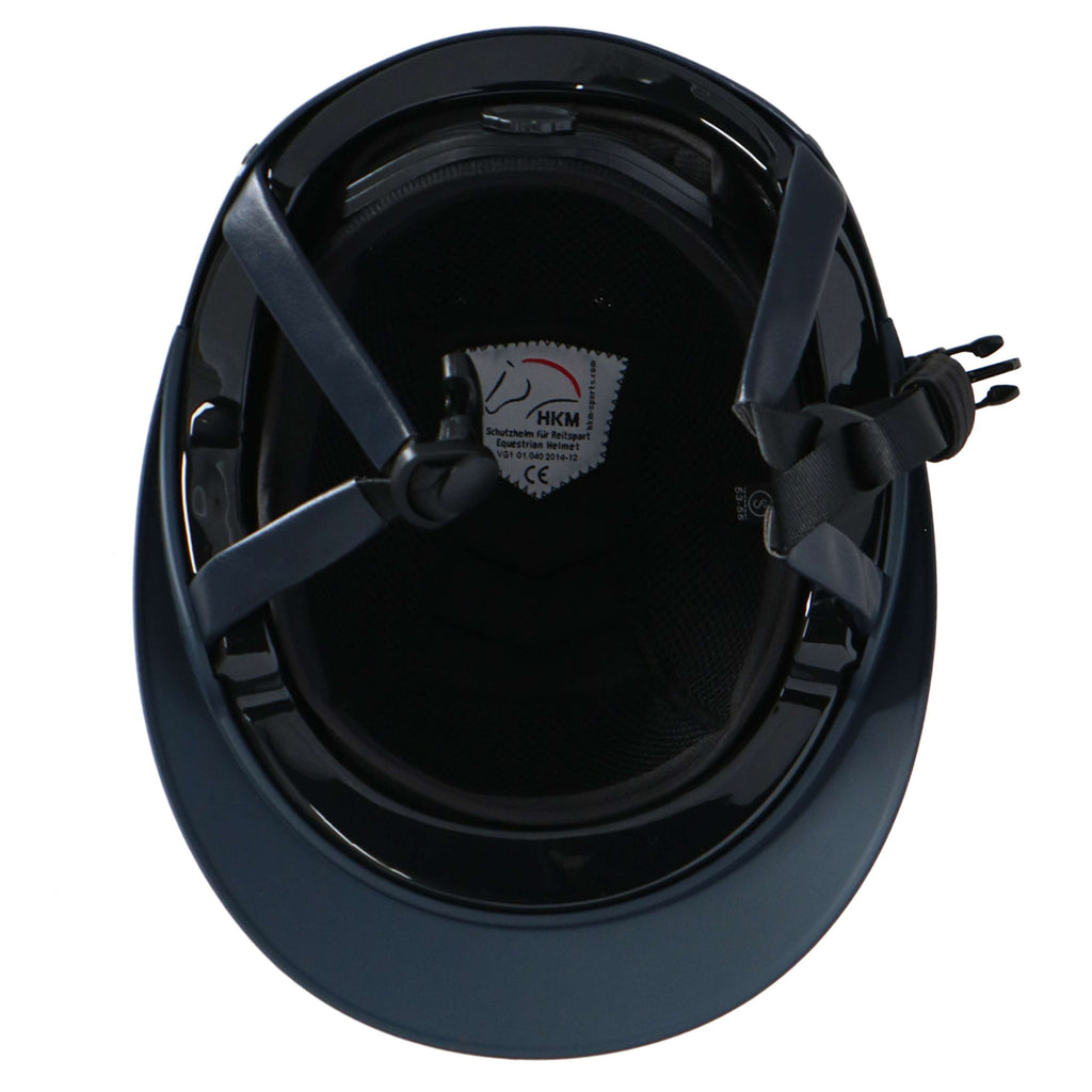 HKM Casco Shiny Diamond Azul oscuro