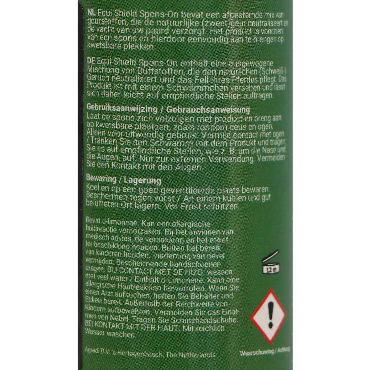 Agradi Horse Equi Shield con esponja NL+FR