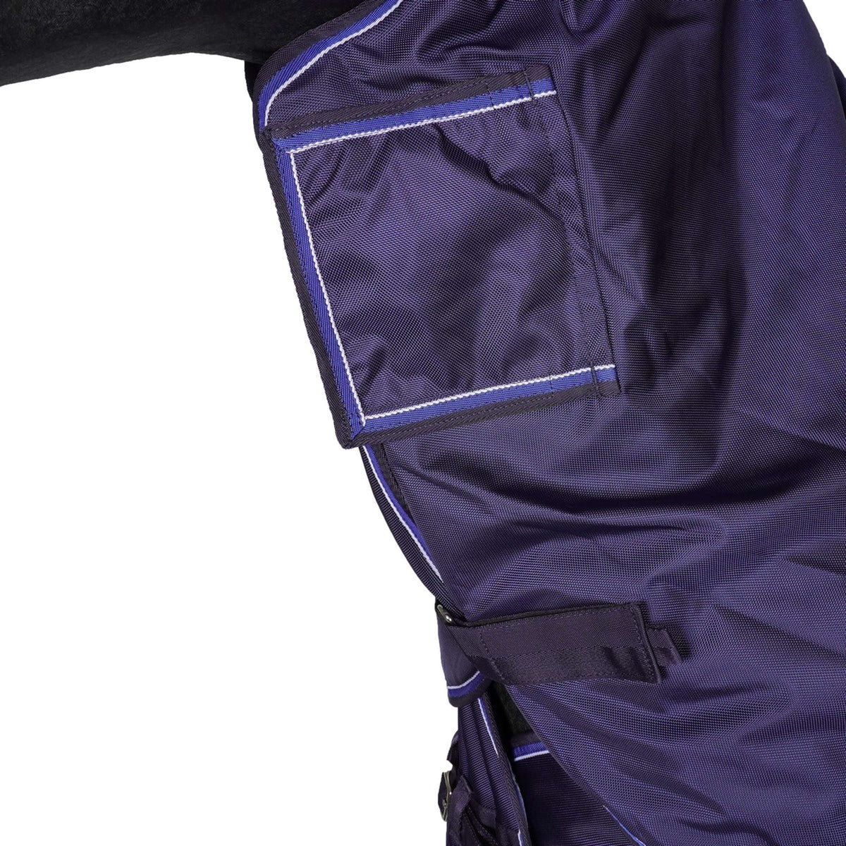 EQUITHÈME Alfombra de Exterior Pro Series Tyrex 1680D 220g con cuello Navy