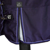 EQUITHÈME Alfombra de Exterior Pro Series Tyrex 1680D 220g con cuello Navy