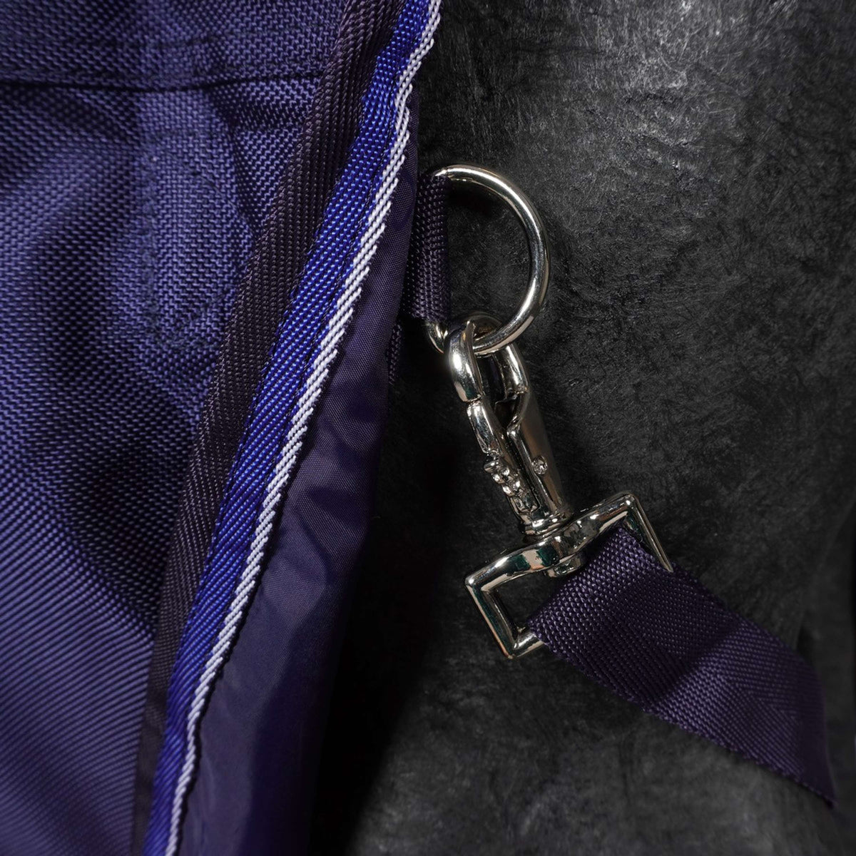 EQUITHÈME Alfombra de Exterior Pro Series Tyrex 1680D 220g con cuello Navy