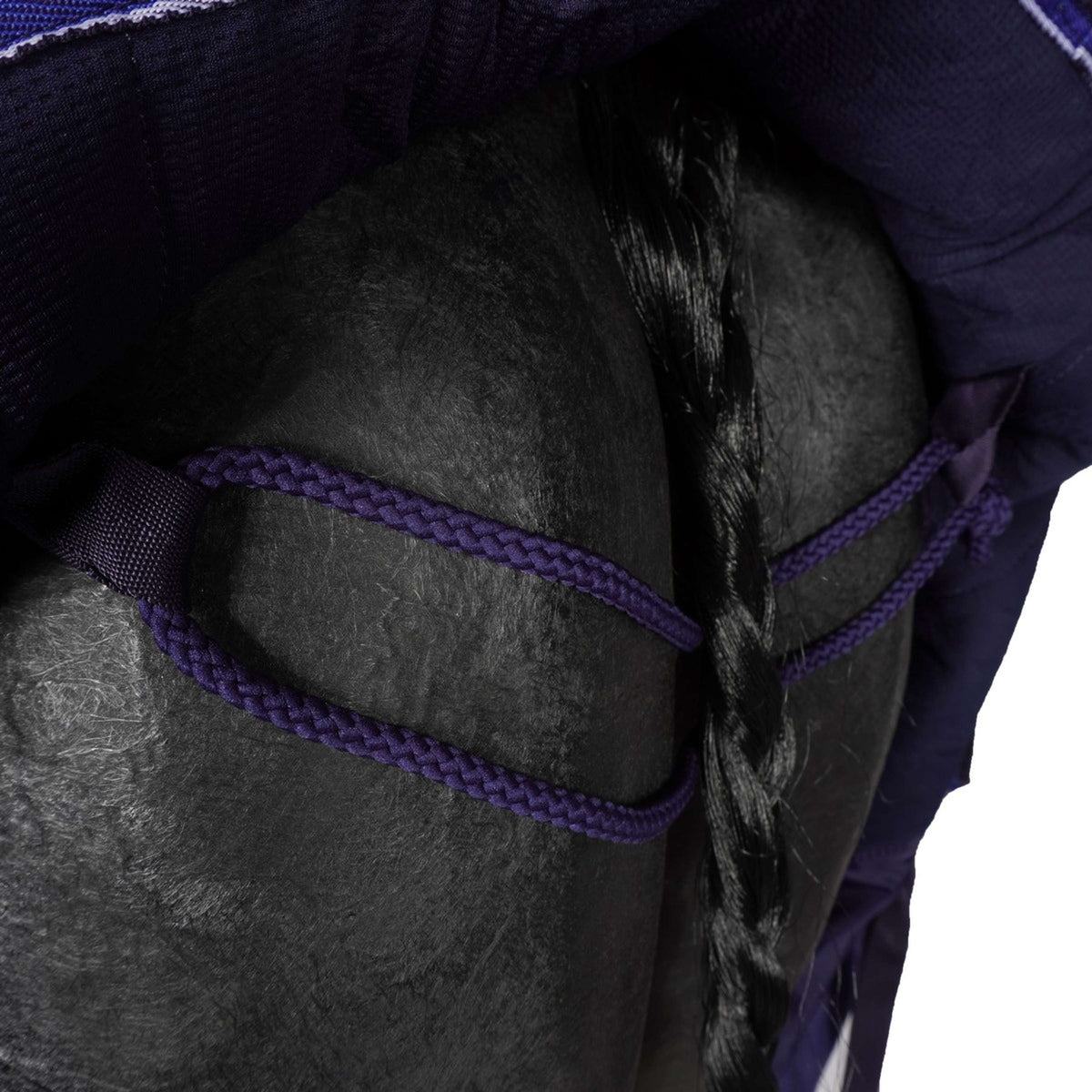 EQUITHÈME Alfombra de Exterior Pro Series Tyrex 1680D 220g con cuello Navy