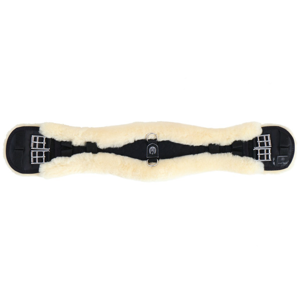 Werner Christ Cincha de doma Anatomic con Pelo Negro/Natural