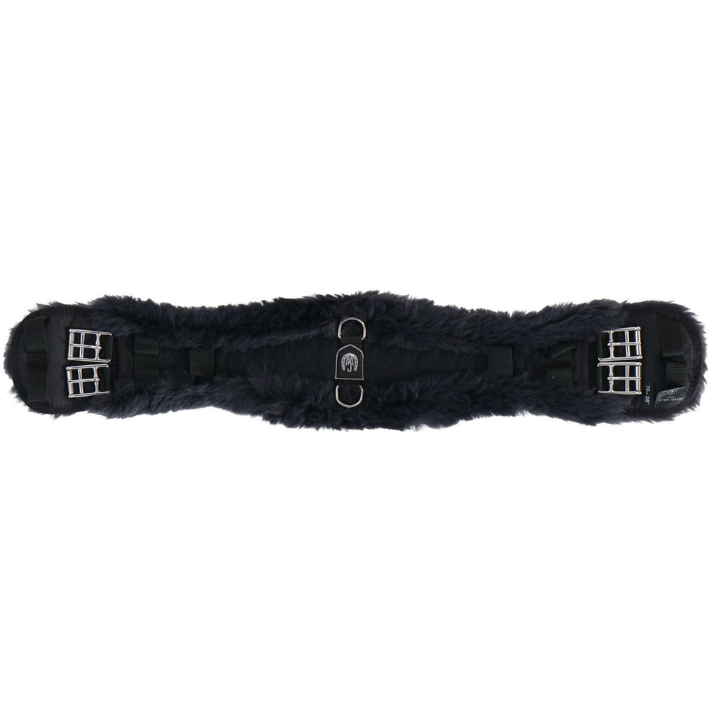 Werner Christ Cincha de doma Anatomic con Pelo Negro/Antracita