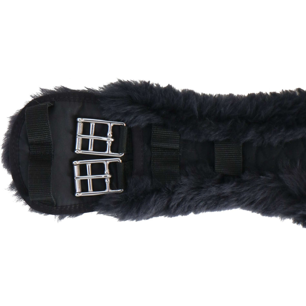 Werner Christ Cincha de doma Anatomic con Pelo Negro/Antracita