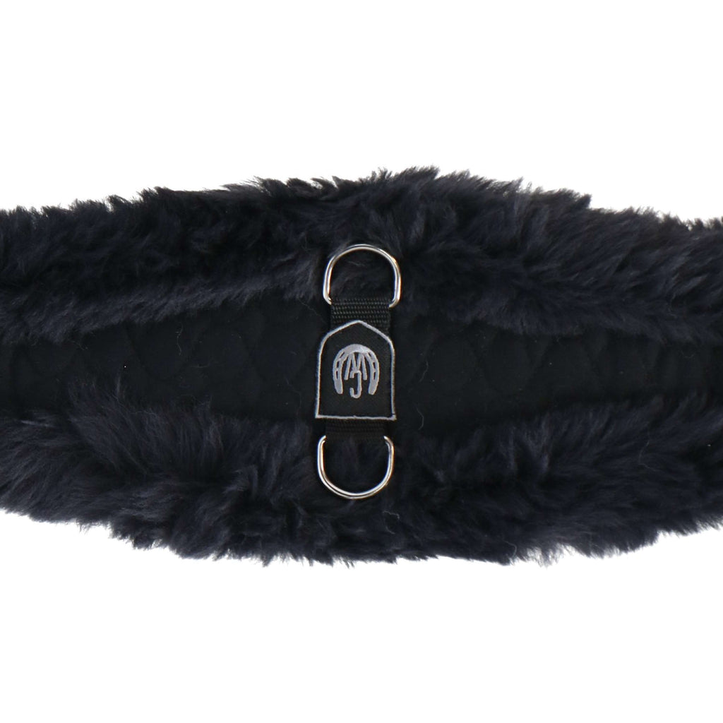 Werner Christ Cincha de doma Anatomic con Pelo Negro/Antracita