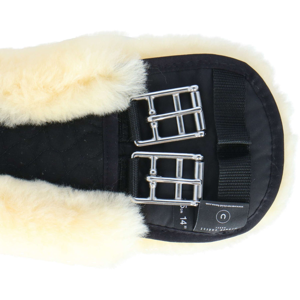 Werner Christ Cinturón Banana Sheepskin Anatomisch Negro/Natural