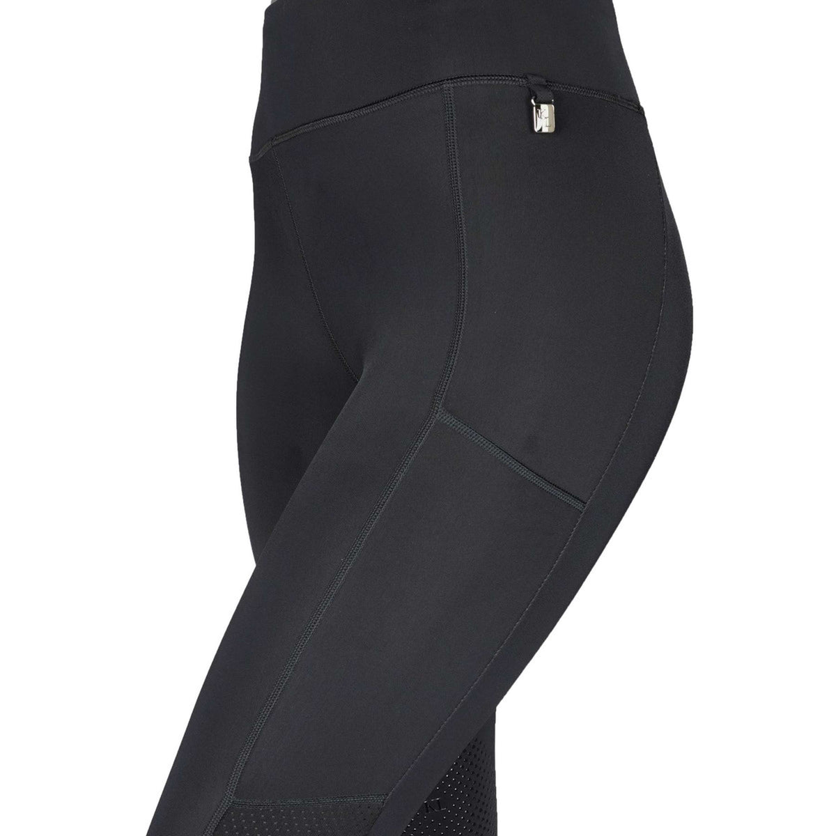 Kingsland Pantalón de Equitación Classic Klkatinka F-Tec2 F-Grip Mujer Negro