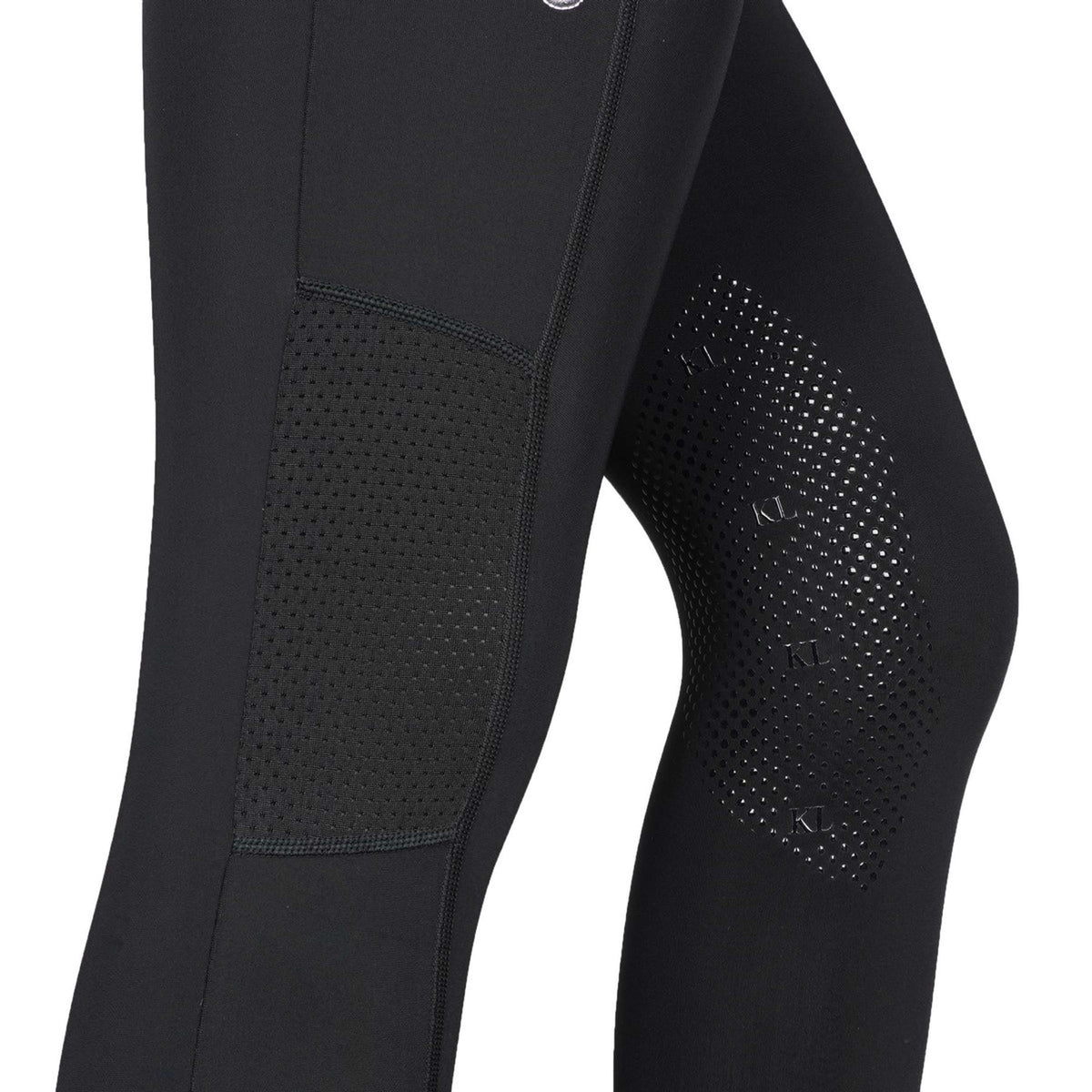 Kingsland Pantalón de Equitación Classic Klkatinka F-Tec2 F-Grip Mujer Negro