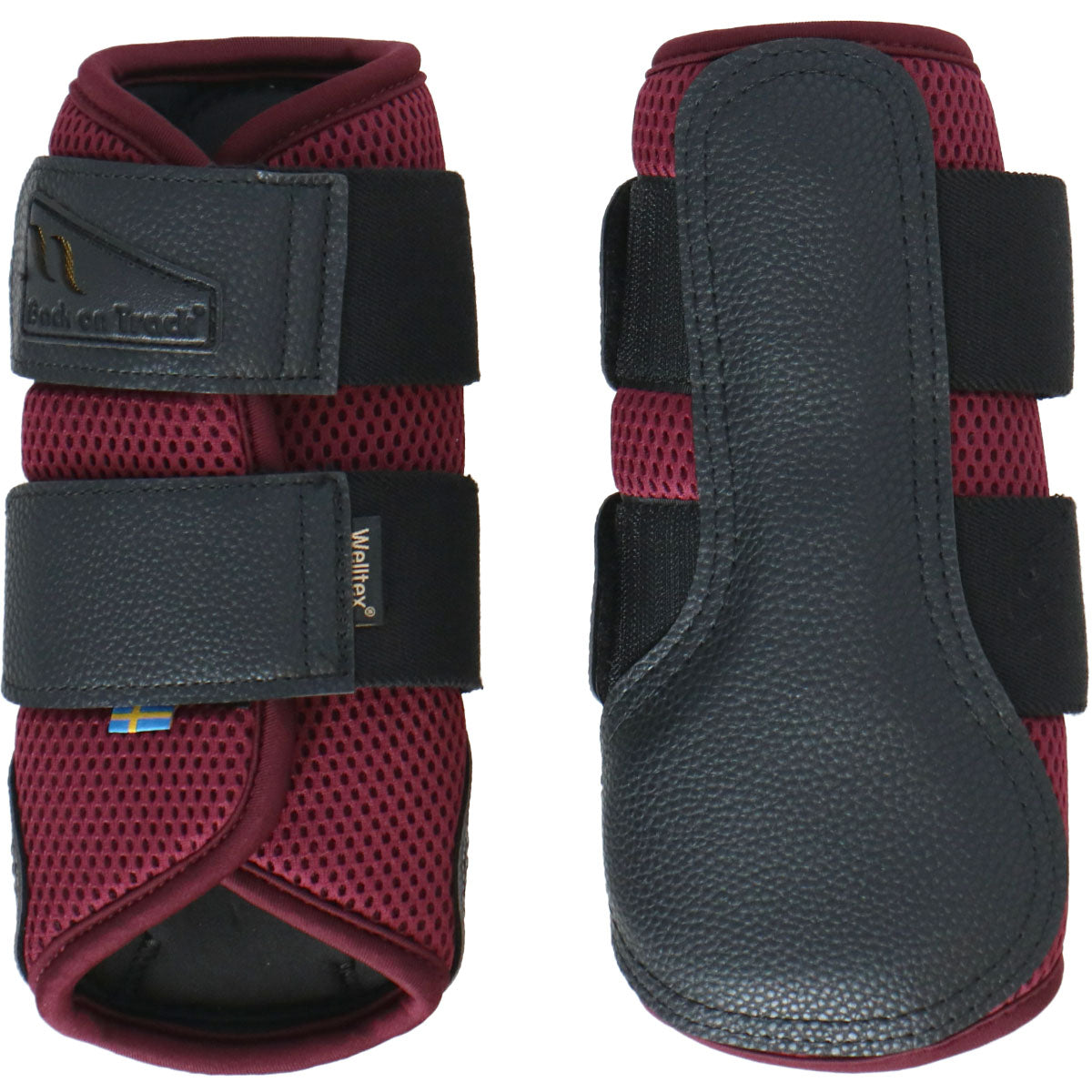 Back on Track Protectores de piernas AirFlow Rojo vino