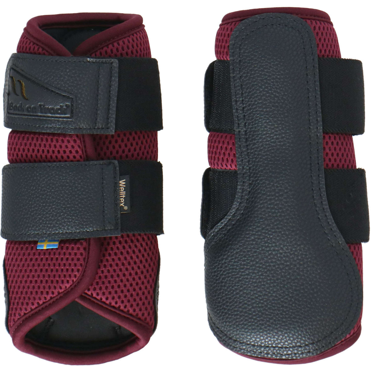Back on Track Protectores de piernas AirFlow Rojo vino