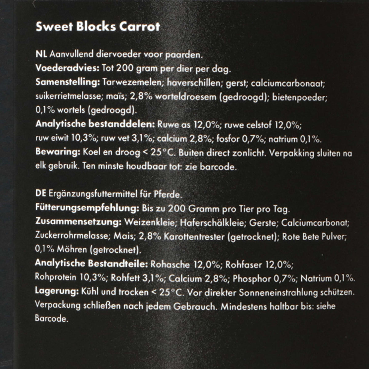 Excellent Sweet Carrot Blocks Zanahoria