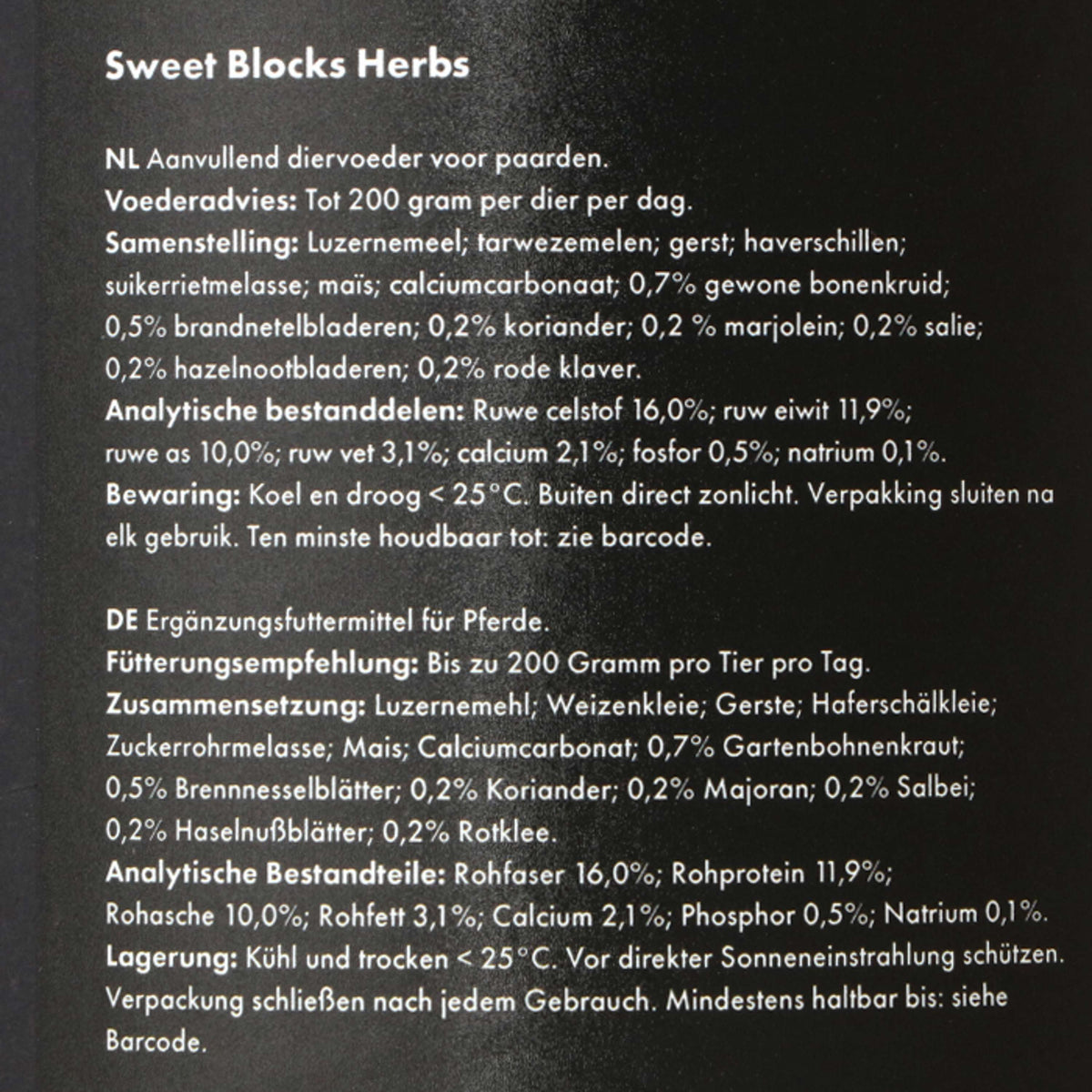 Excellent Golosinas Sweet Blocks Herbs