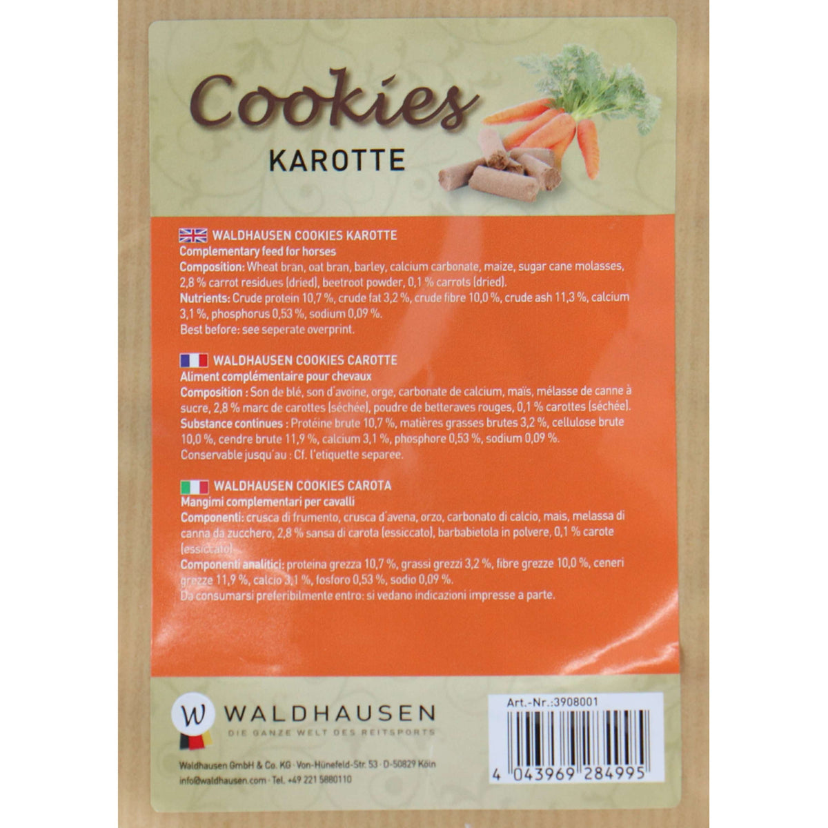 Waldhausen Golosina Cookies Zanahoria