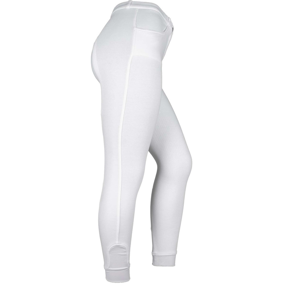 HKM Pantalón de Equitación Kate Rodilla de Silicona Blanco