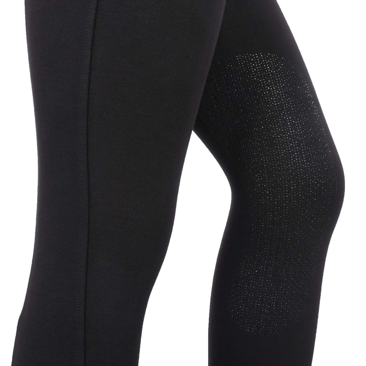 HKM Pantalón de Equitación Kate Rodilla de Silicona Negro