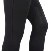 HKM Pantalón de Equitación Kate Rodilla de Silicona Negro