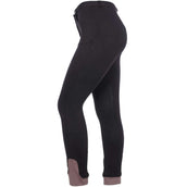 HKM Pantalón de Equitación Kate Rodilla de Silicona Negro