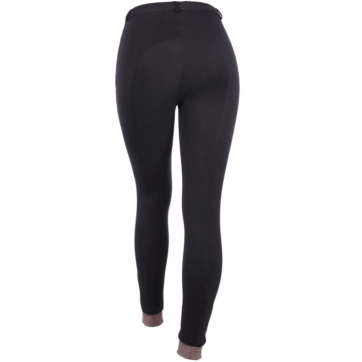 HKM Pantalón de Equitación Kate Rodilla de Silicona Negro