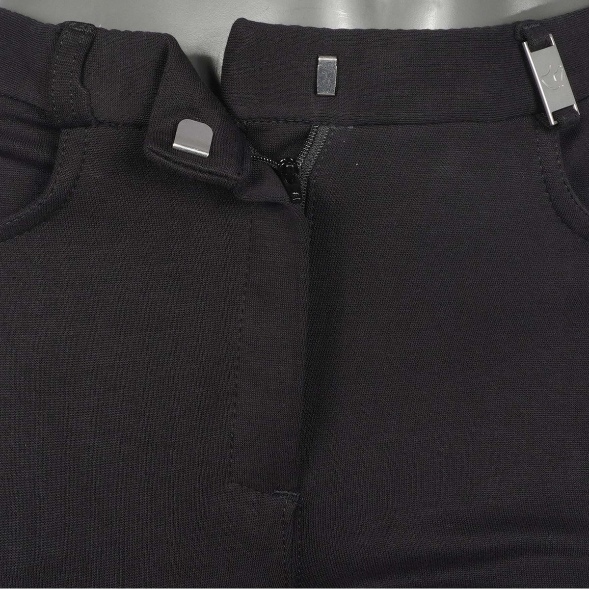 HKM Pantalón de Equitación Kate Rodilla de Silicona Negro