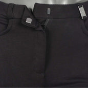 HKM Pantalón de Equitación Kate Rodilla de Silicona Negro