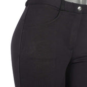 HKM Pantalón de Equitación Kate Rodilla de Silicona Negro