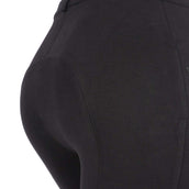 HKM Pantalón de Equitación Kate Rodilla de Silicona Negro