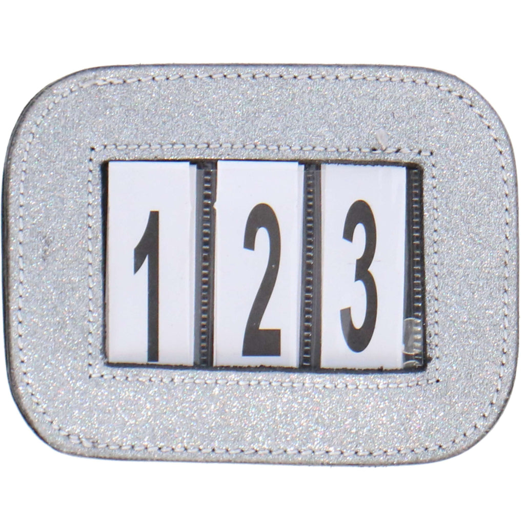 HB Números de Brida Glitter Negro Gris