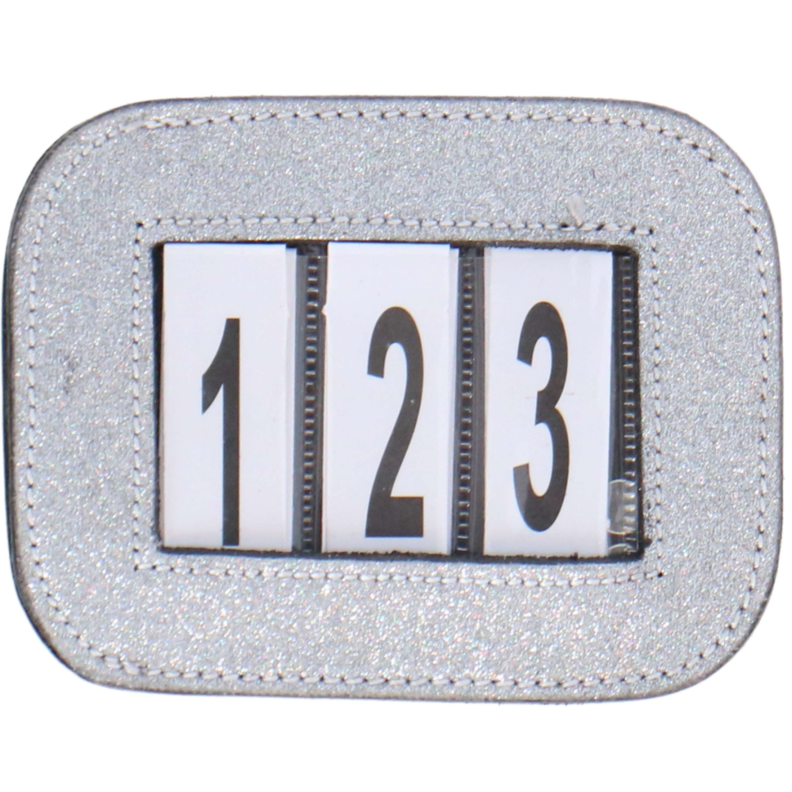 HB Números de Brida Glitter Negro Gris