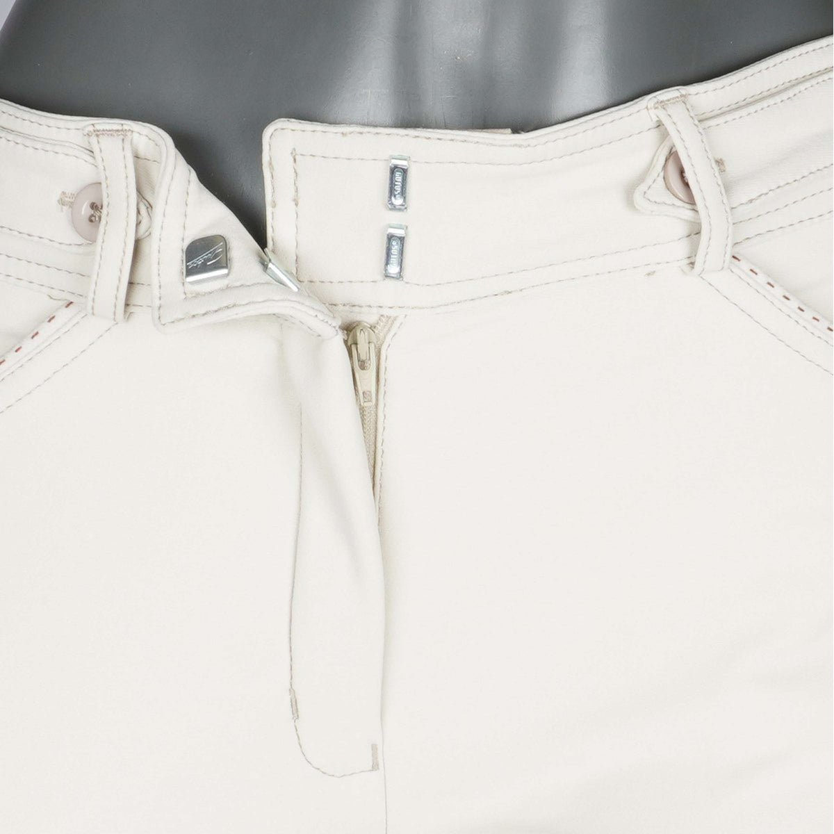 Pénélope Pantalones Point Sellier Crème