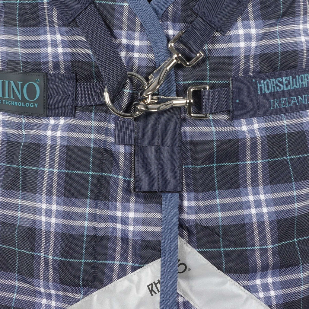 Rhino Plus Turnout Lite Navy Check/Indigo