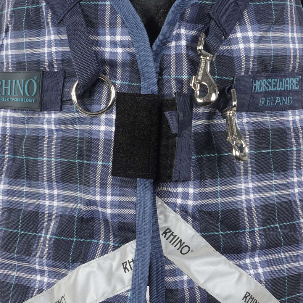 Rhino Plus Turnout Lite Navy Check/Indigo