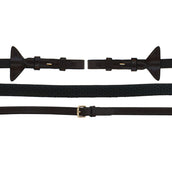 LeMieux Riendas Soft Rubber Havana/Negro