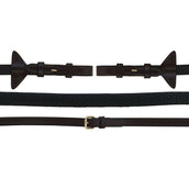 LeMieux Riendas Soft Rubber Havana/Negro