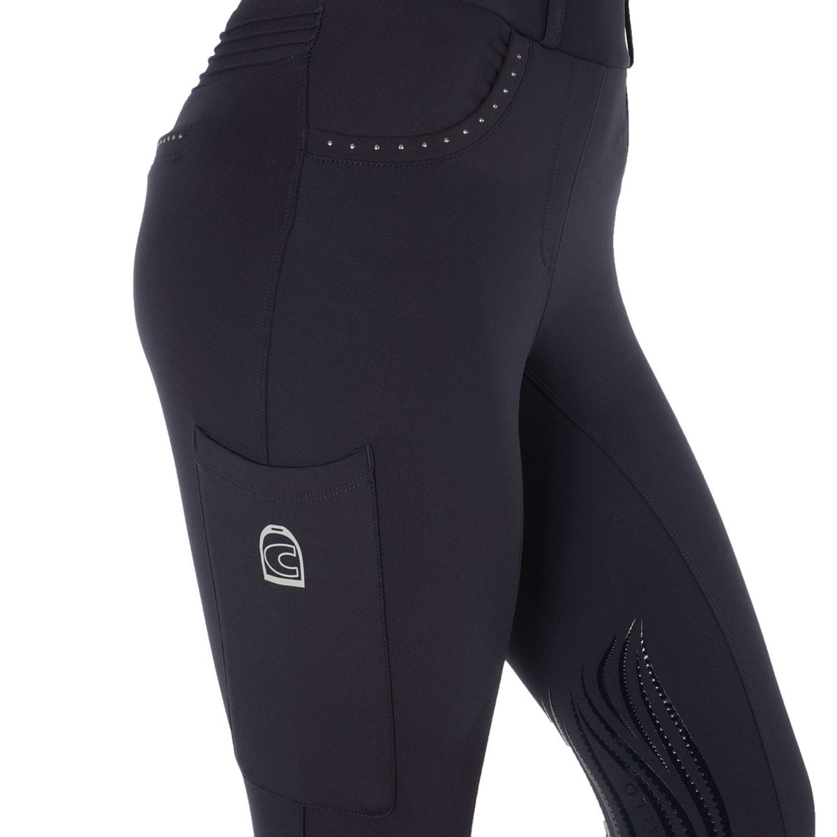 Cavallo Legging de Equitación Lee Grip RL Azul oscuro