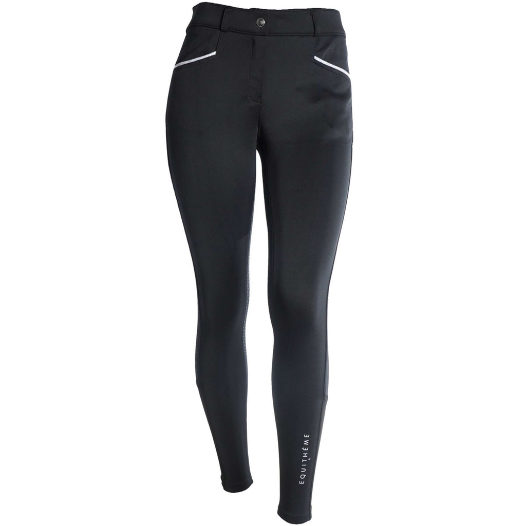 EQUITHÈME Pantalón de Equitación Claudine Negro