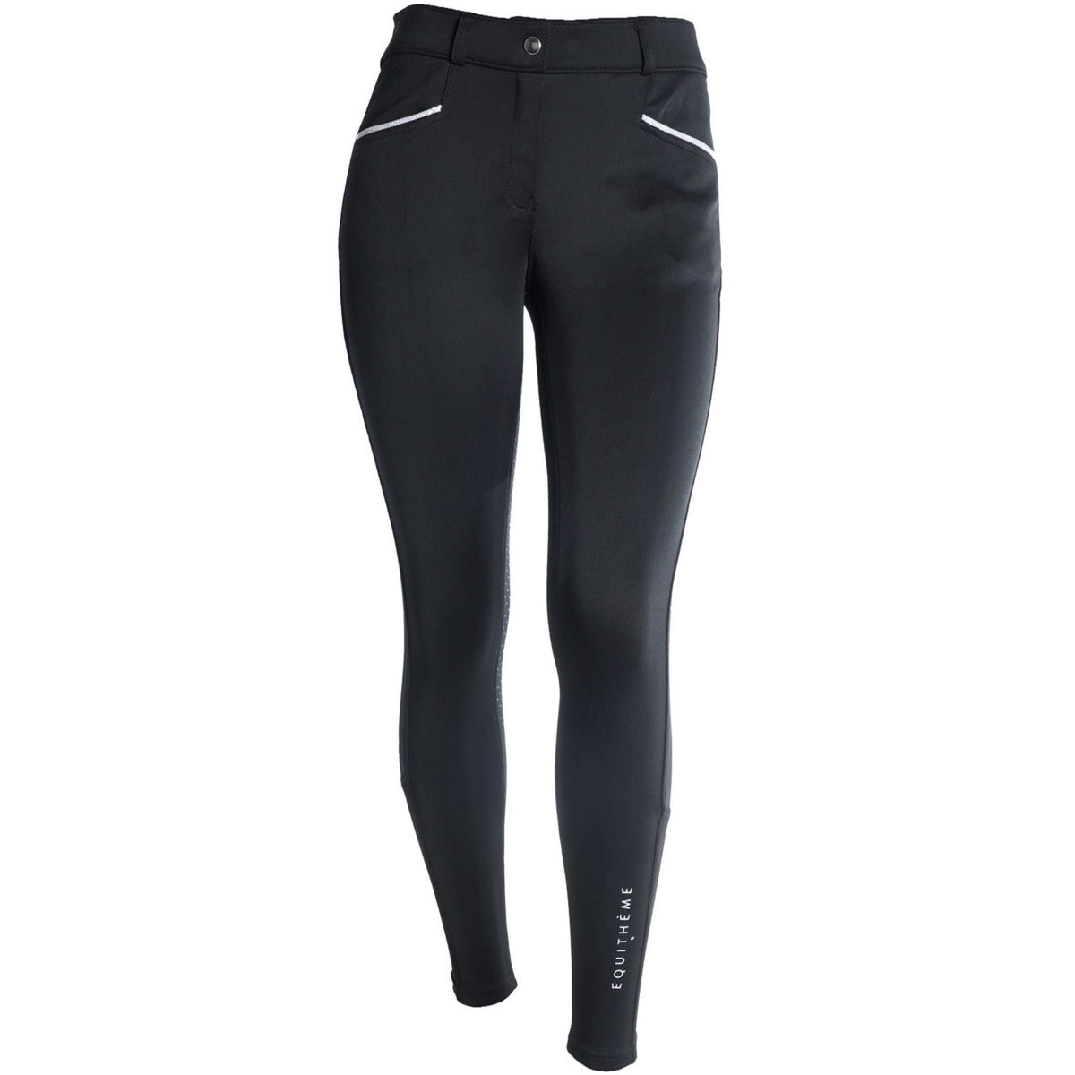 EQUITHÈME Pantalón de Equitación Claudine Negro