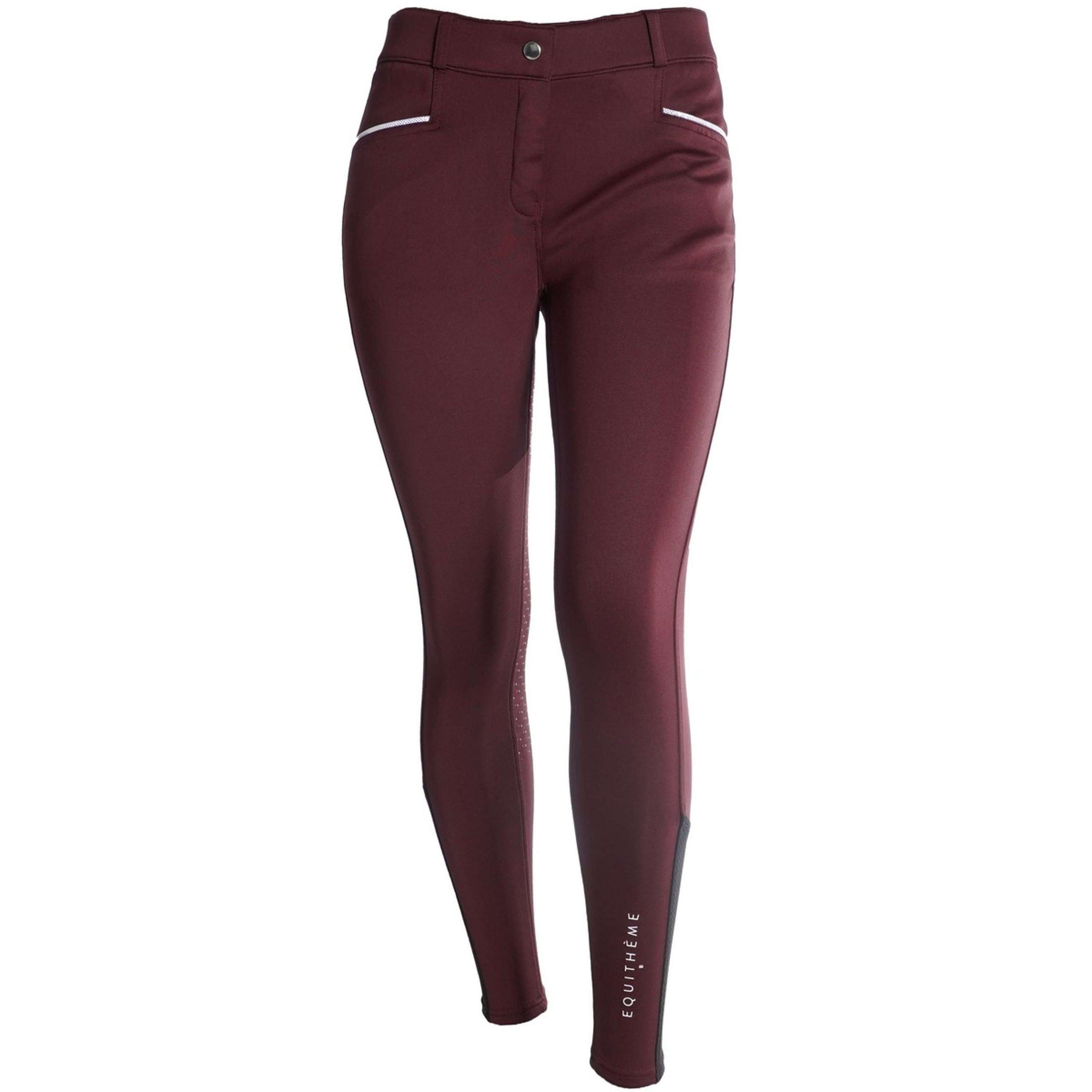 EQUITHÈME Pantalón de Equitación Claudine Bordeaux EQUITHÈME Pantalón de Equitación Claudine Bordeaux
