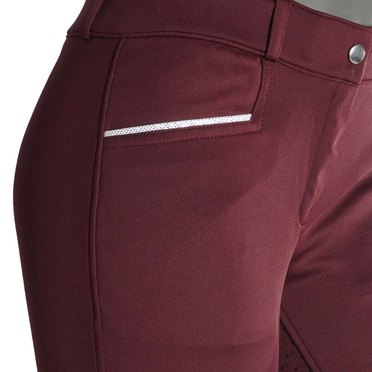 EQUITHÈME Pantalón de Equitación Claudine Bordeaux